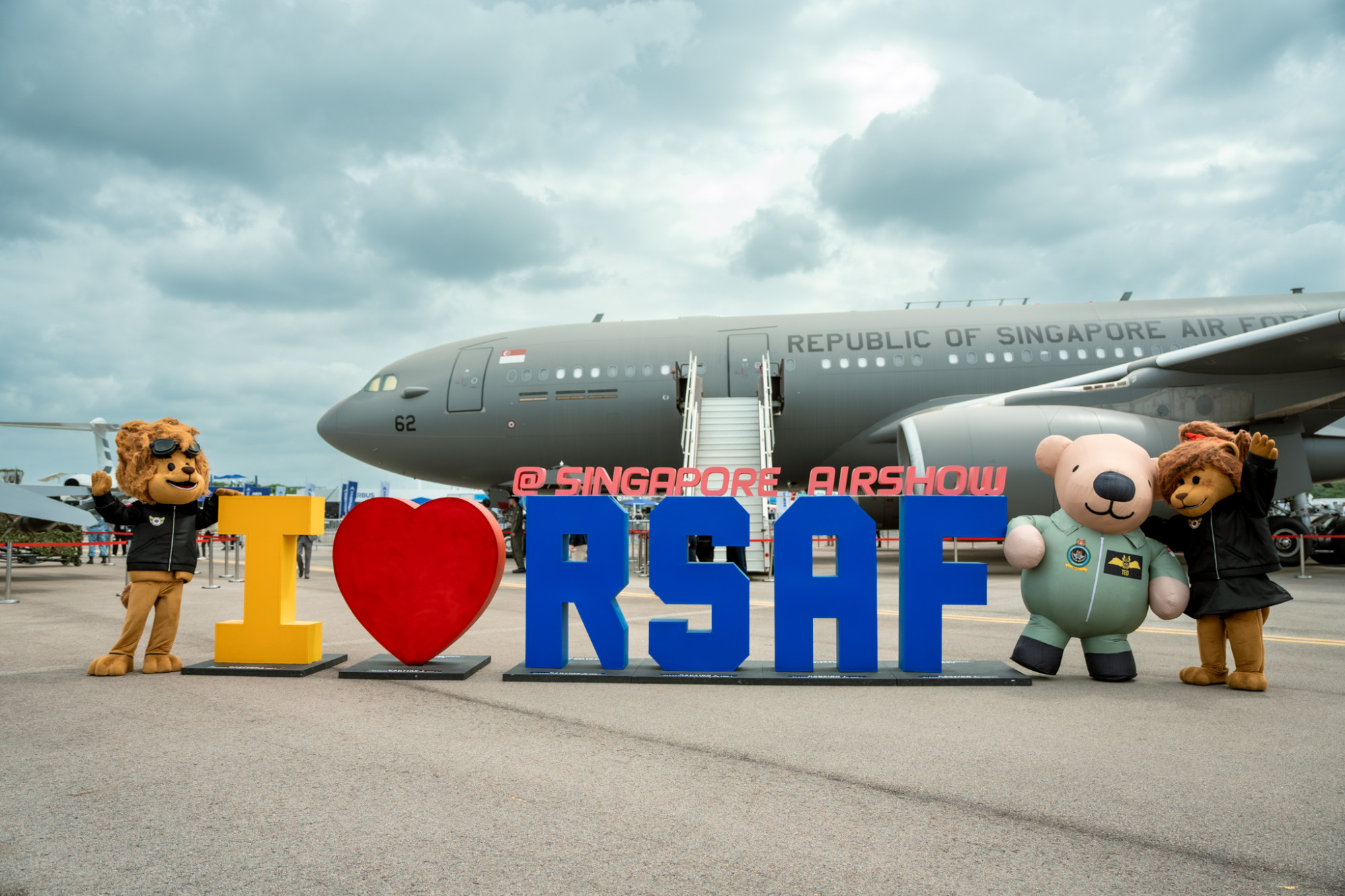 Captain Ted Leo and Leonette with I Love RSAF logo.jpg